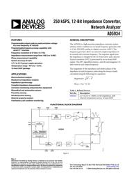 AD5934 数据规格书 1