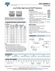 IHLP2020BZER2R2M01 数据规格书 1