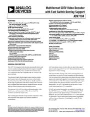 ADV7184 datasheet.datasheet_page 1