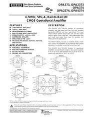 OPA2373AIDGSRG4 数据规格书 1