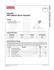 KSA1015YTA datasheet.datasheet_page 1