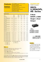 REC5-2405SRWZH4 datasheet.datasheet_page 1