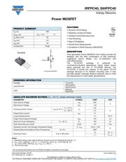 IRFPC40PBF 数据规格书 1