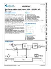 ADC081500CIYB 数据规格书 1