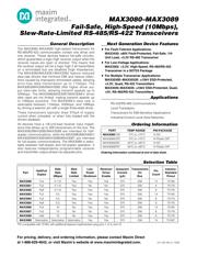 MAX3088CSA+T Datenblatt PDF