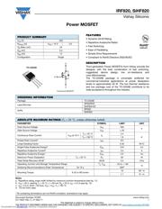 IRF820 数据手册