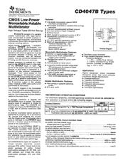 CD4047BM96E4 datasheet.datasheet_page 1