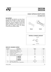 2N2219A 数据手册