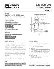 AD9411/PCB 数据规格书 1