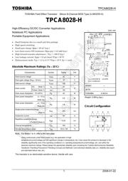 TPCA8028-H(TE12LQM datasheet.datasheet_page 1