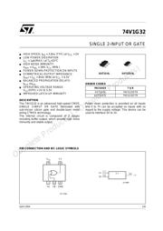 74V1G32CTR datasheet.datasheet_page 1