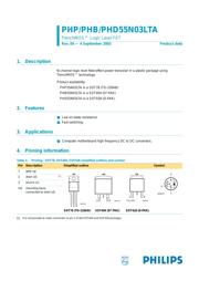 PHD55N03LTA Datenblatt PDF