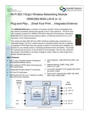 ISM43362-M3G-L44-U C2.5.0.3 SPI 数据规格书 1
