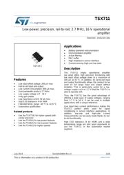 TSX711ILT 数据规格书 1