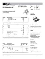 IXTN22N100L datasheet.datasheet_page 1