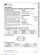 ADC122S051CIMM/NOPB 数据规格书 1