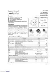 IRF3805PBF Datenblatt PDF