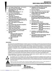 MSP430FG478IPN 数据规格书 1