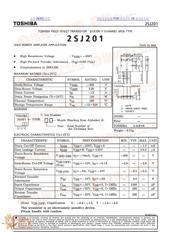 2SJ201 数据规格书 1