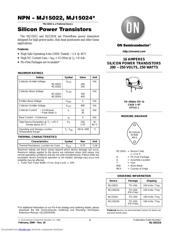 MJ15022G 数据手册