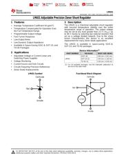 LM431BIM3X/NOPB 数据规格书 1