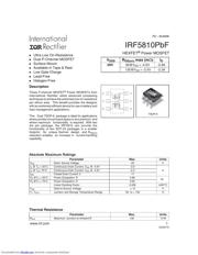 IRF5810TRPBF 数据规格书 1