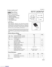 IRFP140NPBF Datenblatt PDF