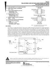 TPA751EVM datasheet.datasheet_page 1