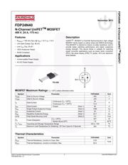 FDP24N40 datasheet.datasheet_page 1