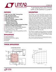 LT3518EFE#PBF Datenblatt PDF