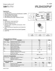 IRLB4030PBF 数据规格书 1