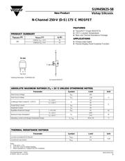 SUM45N25-58 数据规格书 1