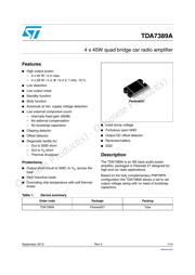 TDA7389A 数据规格书 1