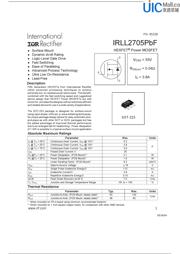 IRLL2705TRPBF Datenblatt PDF