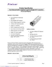 FTLF1217P2BTL datasheet.datasheet_page 1