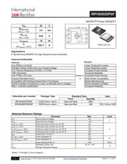 IRFH5302DTRPBF 数据规格书 1