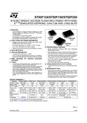 ST92F124V1TC 数据规格书 1