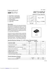 IRF7316TRPBF 数据规格书 1