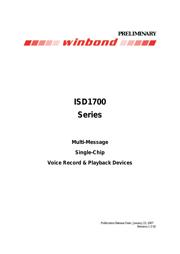 ISD1760 datasheet.datasheet_page 1