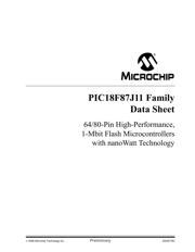 PIC18F87J11T-I/PT 数据规格书 1