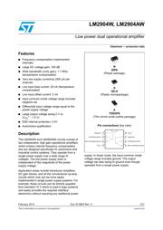 LM2904WYDT datasheet.datasheet_page 1