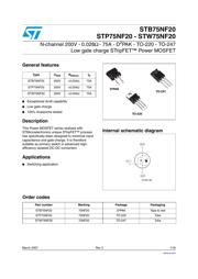 STP75NF20 datasheet.datasheet_page 1