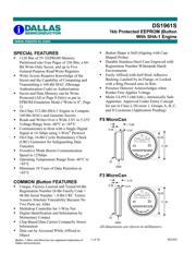 DS1961S-F5+ 数据规格书 1