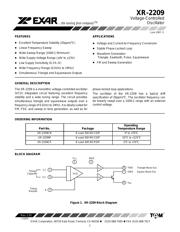 XR2209CP-F Datenblatt PDF
