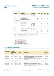 74HCT164 数据规格书 2