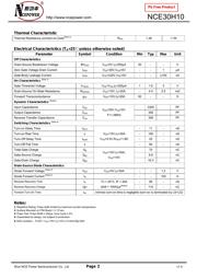 NCE30H10 datasheet.datasheet_page 2