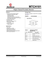 MTCH101T-I/OT Datenblatt PDF
