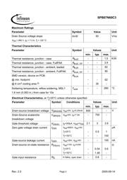 SPB07N60C3 datasheet.datasheet_page 2