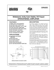 OPA655P datasheet.datasheet_page 1