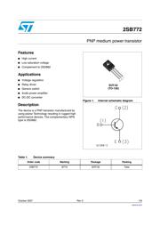 2SB772 Datenblatt PDF
